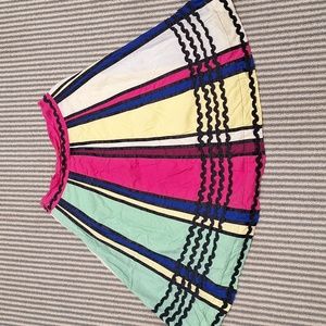 Anthropologie Vintage Odille Colorful Cotton Skirt